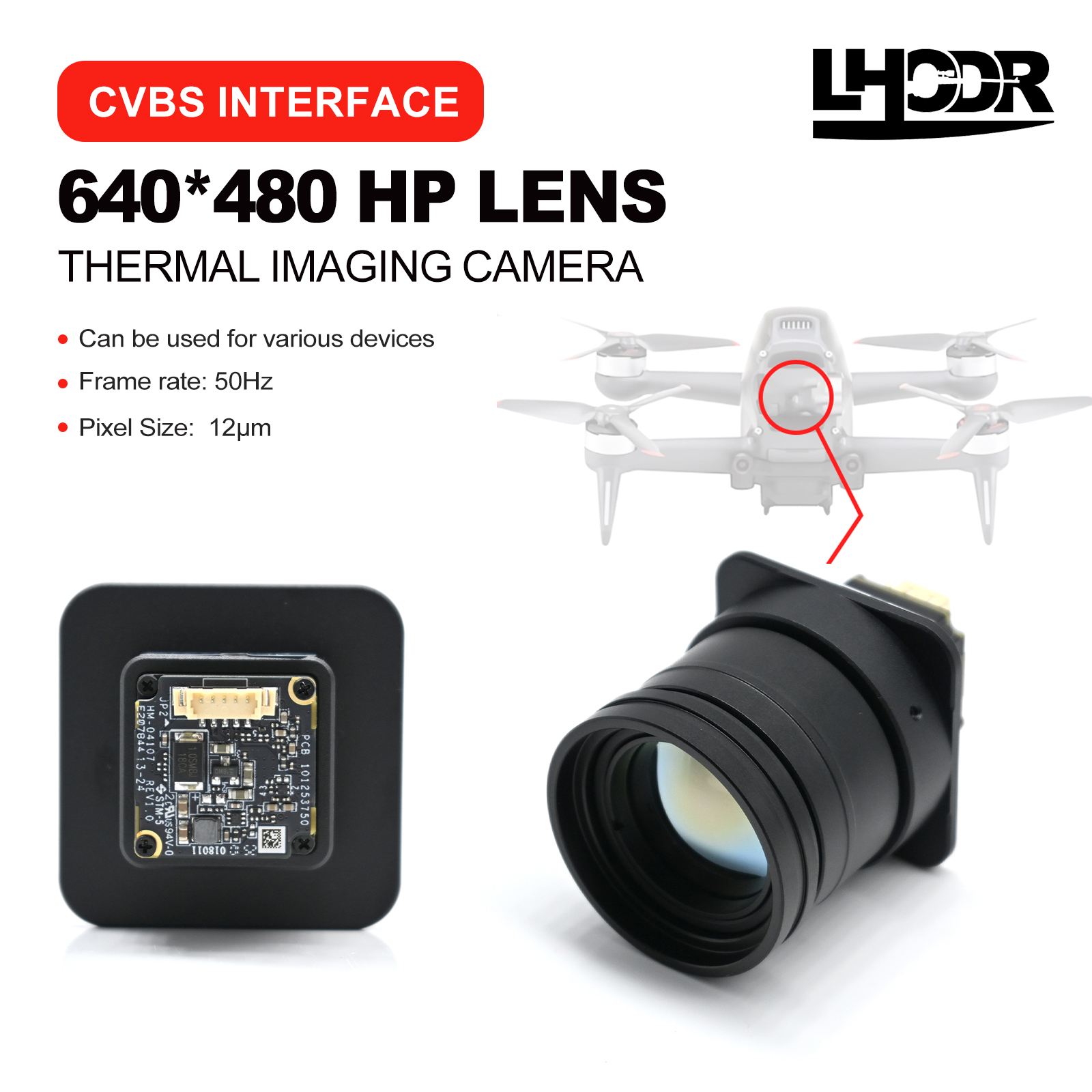 Drone Kit Beginner - 30mm 640x480 pix Drone thermal imaging