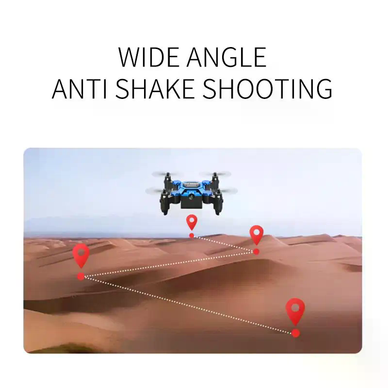 Drone Kit Tricopter - Mini Foldable Pocket Drone with Camera
