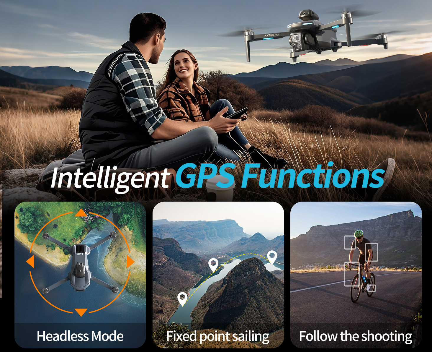 XT606 MAX 3 battery Drone 4k 8 - Drone Kit Professional recension och pris
