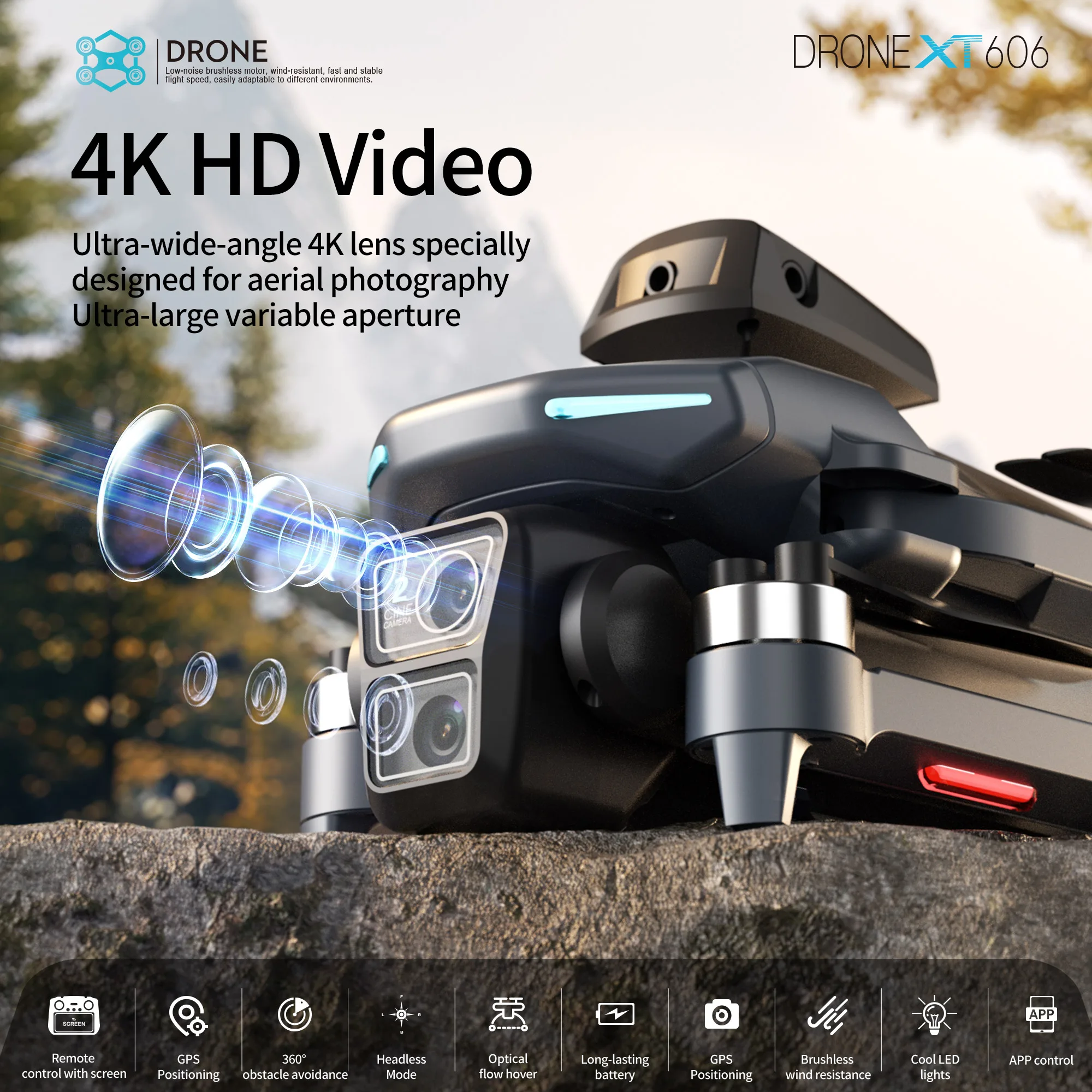 Lenovo XT606 MAX GPS Drone 4k  - Drone Kit Professional recension och pris