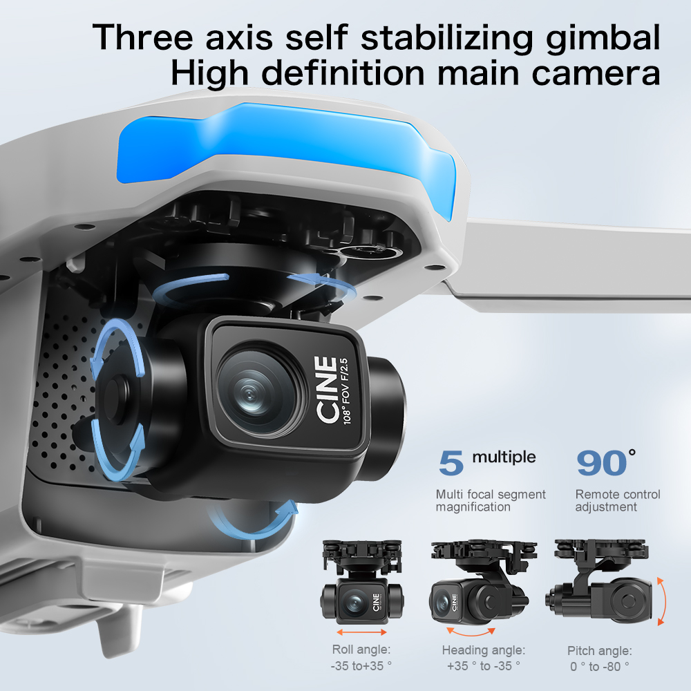 S-X1 MAX GPS Drone with 3-Axis - Drone Kit Professional recension och pris