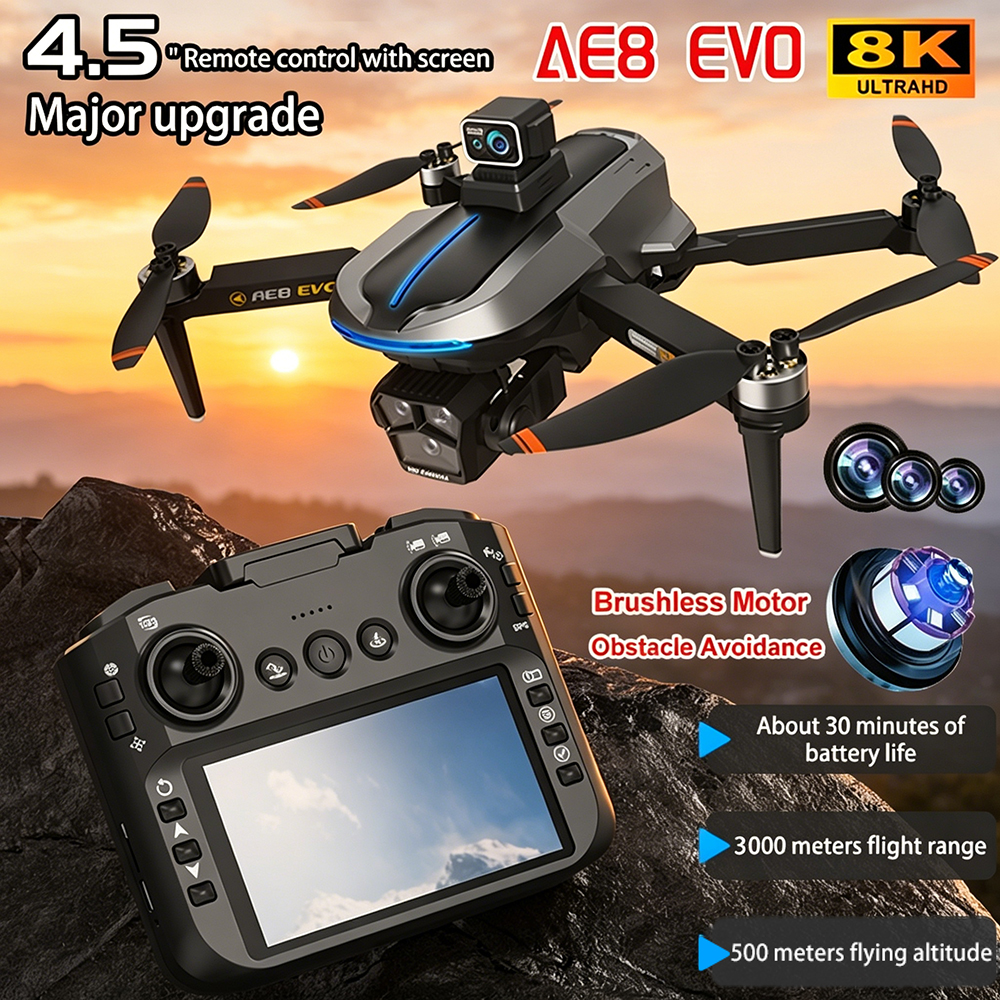 AE8 EVO Drone 4K Professional  - Drone Kit Professional recension och pris