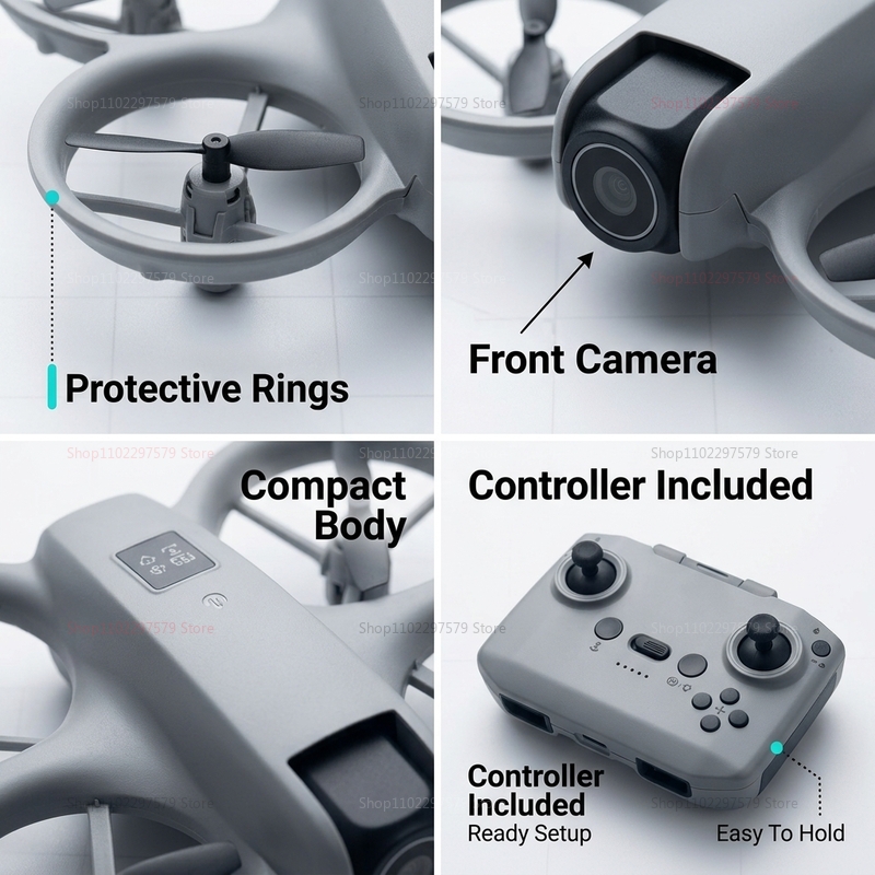 Mini Drone with 8K HD Camera F - Drone Kit Tricopter recension och pris